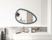 Asymmetrical mirror with decorative MDF frame L304 #6