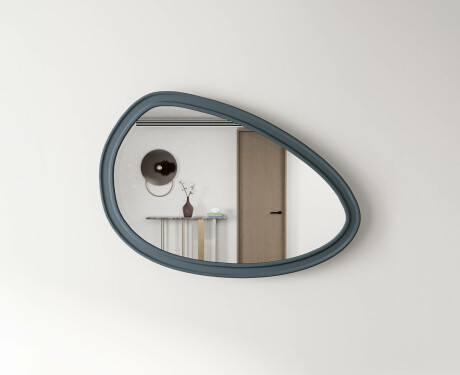 Asymmetrical mirror with decorative MDF frame L304 #7