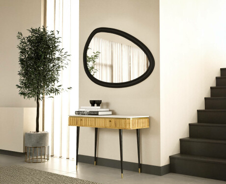 Asymmetrical mirror with decorative MDF frame L304 #8