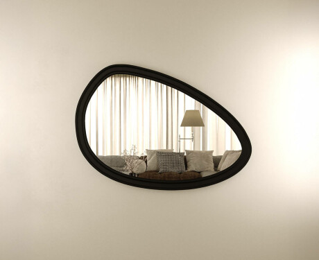Asymmetrical mirror with decorative MDF frame L304 #9