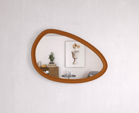 Asymmetrical mirror with decorative MDF frame L304 #10