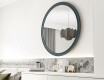 Round mirror with MDF finish L300