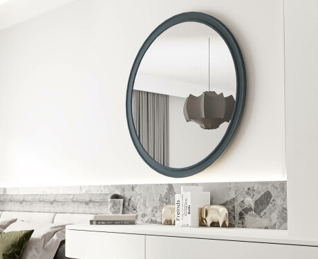 Round mirror with MDF finish L300