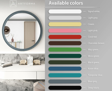 Round mirror with MDF finish L300 #3