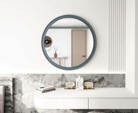 Round mirror with MDF finish L300 #8
