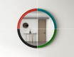 Round mirror with MDF finish L300 #9