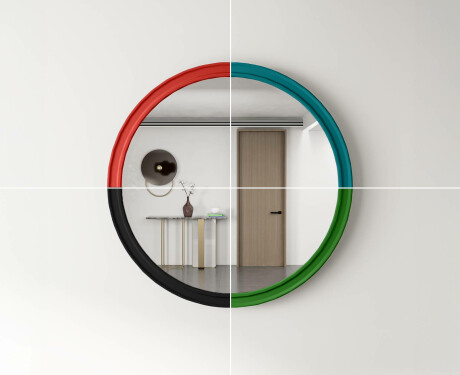 Round mirror with MDF finish L300 #9