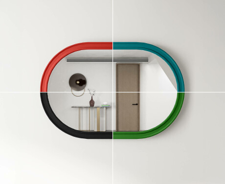 Bathroom mirror with MDF frame L301 #8