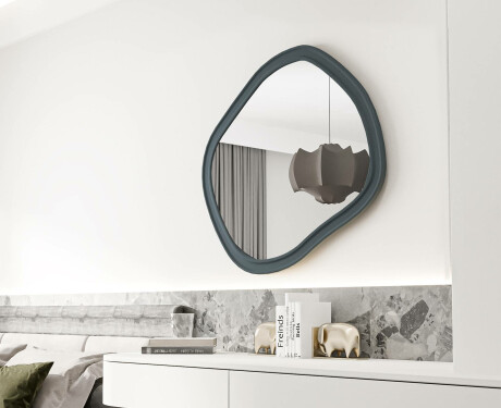 Custom-sized bathroom mirror with MDF frame L303