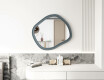 Custom-sized bathroom mirror with MDF frame L303 #4
