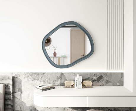 Custom-sized bathroom mirror with MDF frame L303 #4