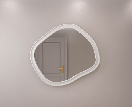 Custom-sized bathroom mirror with MDF frame L303 #5