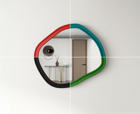 Custom-sized bathroom mirror with MDF frame L303 #7