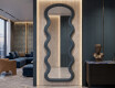 Wavy-shaped mirror in a lacquered UNDULA MDF frame #9