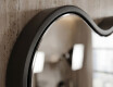 Slim wavy mirror in a lacquered VIPER MDF frame #2