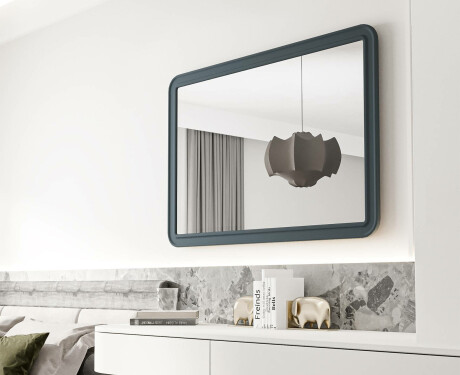 Rounded mirror with MDF frame L299