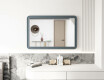 Rounded mirror with MDF frame L299 #4