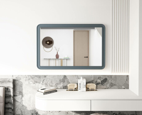 Rounded mirror with MDF frame L299 #4
