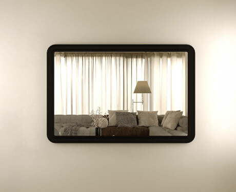 Rounded mirror with MDF frame L299 #8