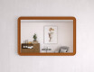 Rounded mirror with MDF frame L299 #10