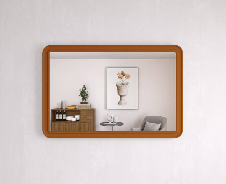 Rounded mirror with MDF frame L299 #10