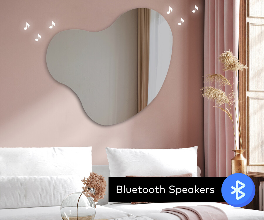 Wall mirror led top