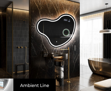 Irregular Mirror LED Lighted decorative design N223