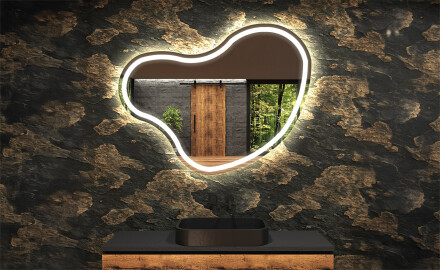 Irregular Mirror LED Lighted decorative design N223