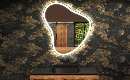 Irregular Mirror LED Lighted decorative design V222