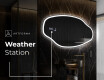Irregular Mirror LED Lighted decorative design O222 #6