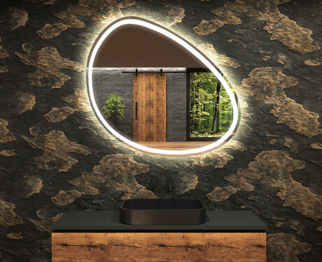 Irregular Mirror LED Lighted decorative design H222