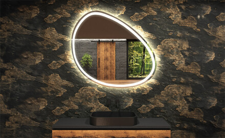 Irregular Mirror LED Lighted decorative design H222