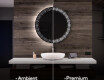 Round Backlit LED Bathroom Mirror L35