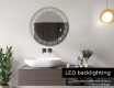 Round Backlit LED Bathroom Mirror L35 #5