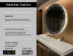 Round Backlit LED Bathroom Mirror L35 #2