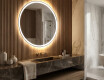 Round Backlit LED Bathroom Mirror L76