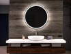Round Backlit LED Bathroom Mirror L76