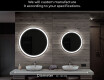 Round Backlit LED Bathroom Mirror L76 #6