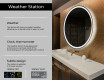 Round Backlit LED Bathroom Mirror L76 #2