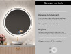 Round Backlit LED Bathroom Mirror L76 #6