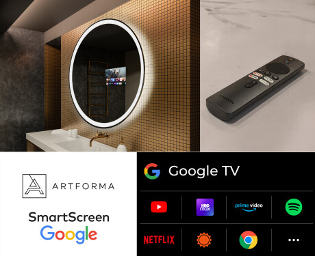 Round Backlit LED Bathroom Mirror L76 #8