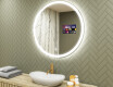 Round Backlit LED Bathroom Mirror L76 90cm - SmartScreen, DualColor