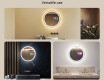 Round Backlit LED Bathroom Mirror L76 90cm - SmartScreen, DualColor #2