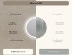 Round Backlit LED Bathroom Mirror L76 90cm - SmartScreen, DualColor #6