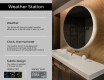 Round Backlit LED Bathroom Mirror L82 #2