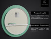 Round Backlit LED Bathroom Mirror L96 #3