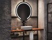 Round Backlit LED Bathroom Mirror L96 #7