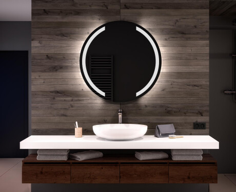 Round Backlit LED Bathroom Mirror L97