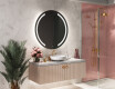 Round Backlit LED Bathroom Mirror L97 #8