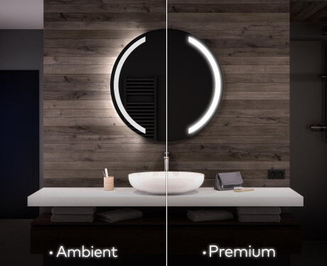 Round Backlit LED Bathroom Mirror L97